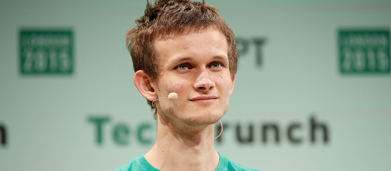 Founder of Ethereum Vitalik Buterin during TechCrunch Disrupt London 2015 - Day 2 at Copper Box Arena on December 8, 2015 in London, England.